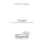 G. Rossini - N. Paganini I palpiti Trascrizione per violino e orchestra d'archi di Dario T. Pino